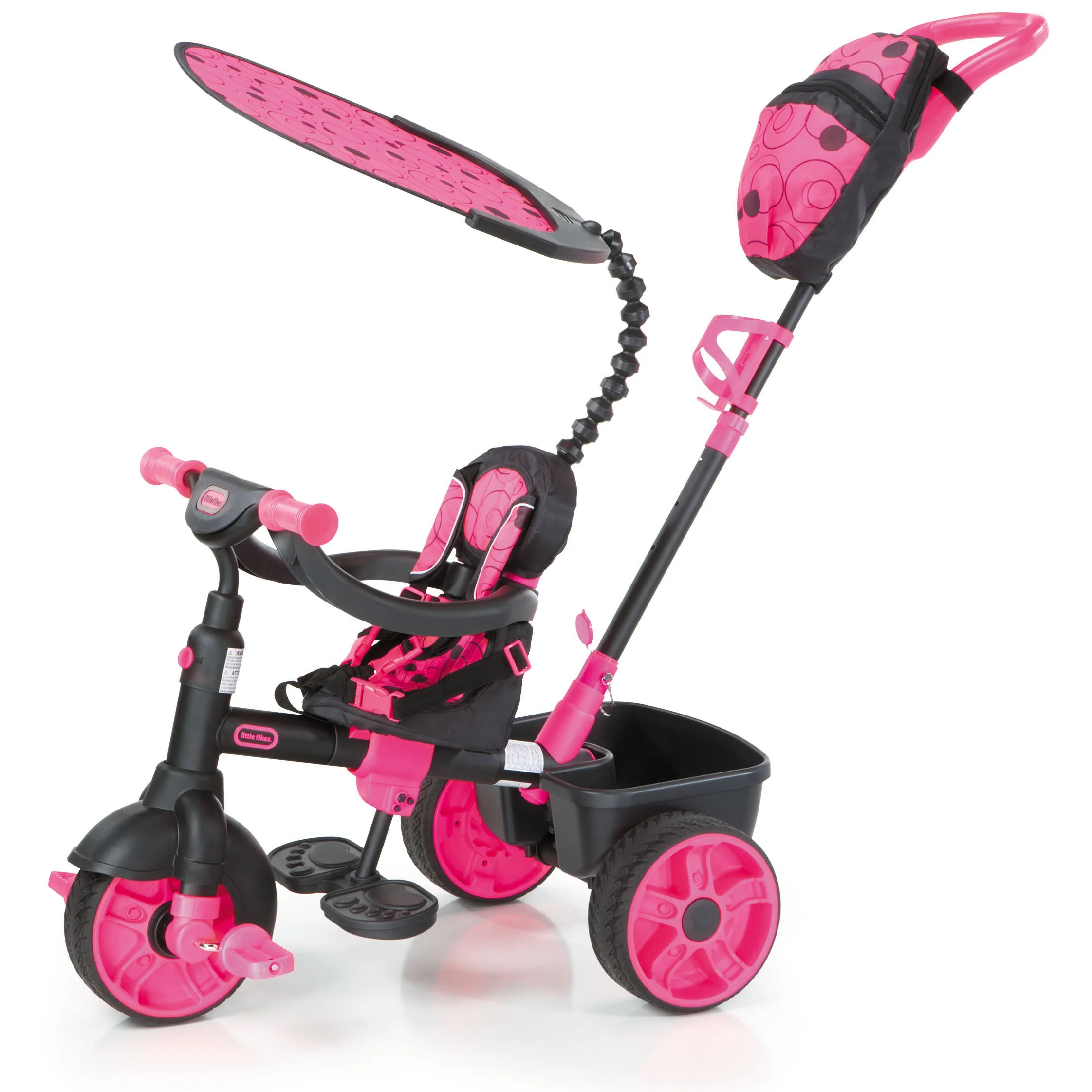 4-in-1 Trike Deluxe Edition - Neon Pink - Image 4