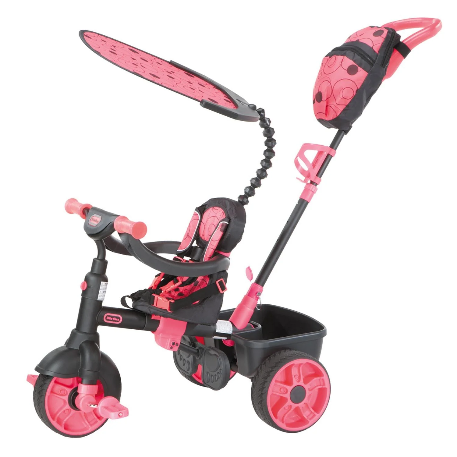 4-in-1 Trike Deluxe Edition - Neon Pink - Image 5