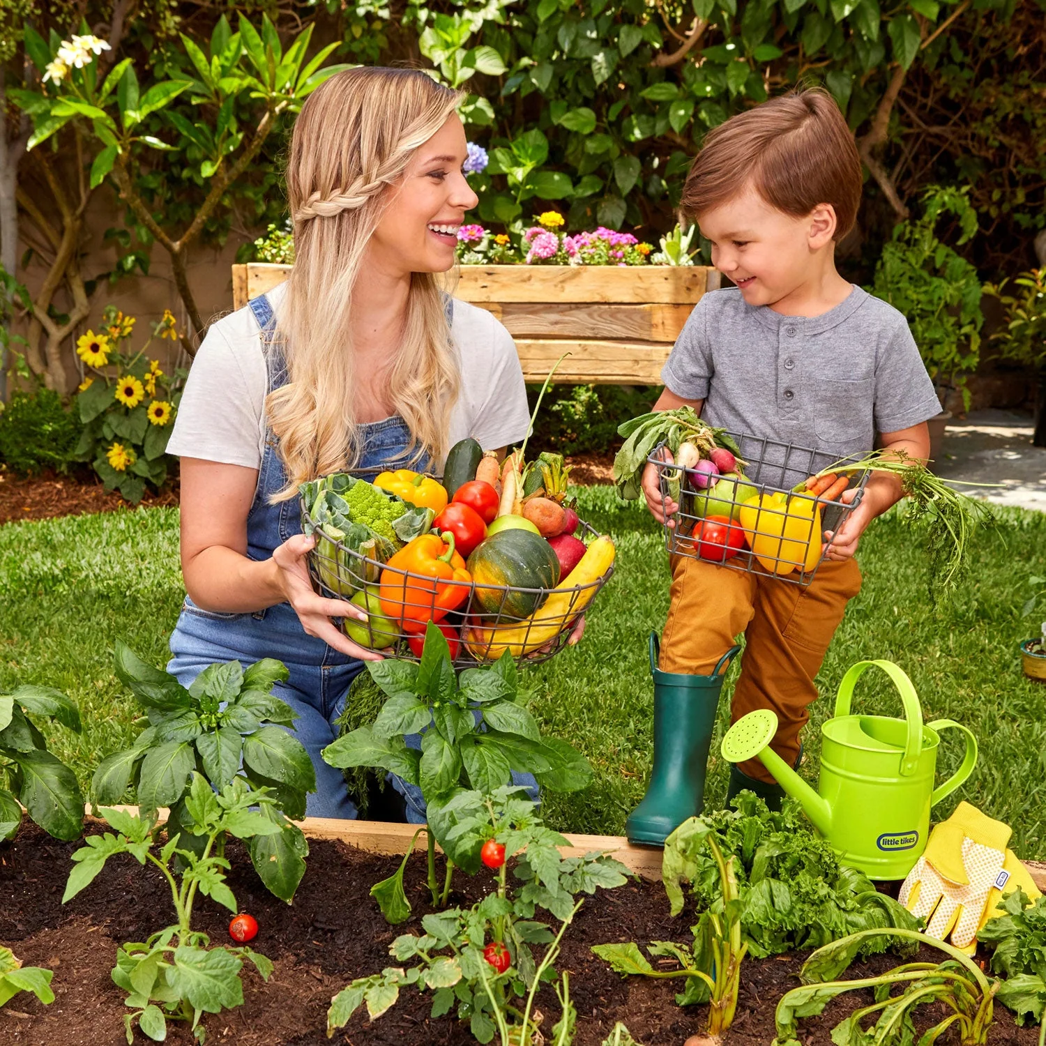 Growing Garden™ Watering Can and Gloves - Image 4